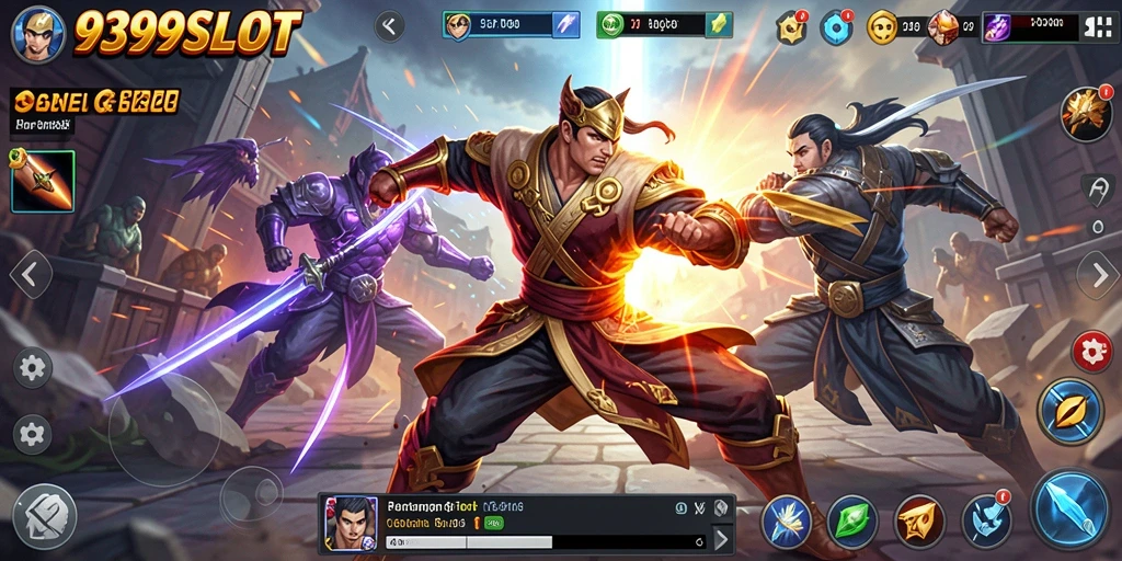 Tangkapan layar gameplay mendebarkan dari 9399SLOT