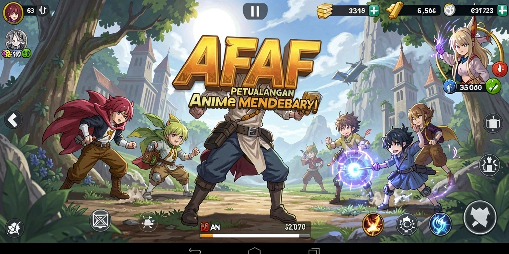 Tampilan memukau dari karakter AFAF dalam aksi petualangan.