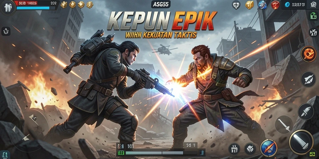 Screenshot gameplay yang menampilkan pertarungan seru dan teknik unik.