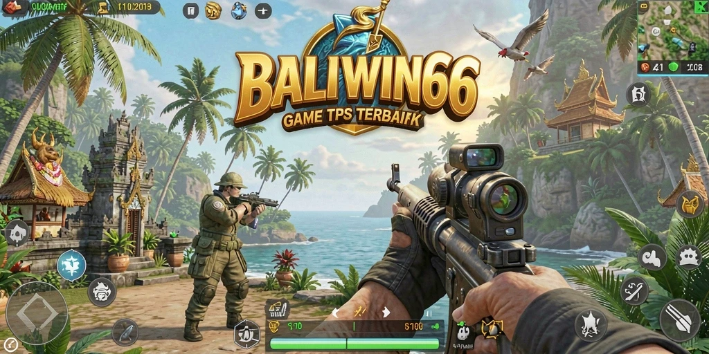 Tangkapan layar yang menunjukkan aksi seru dalam BALIWIN66.