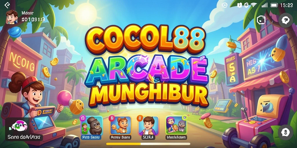 Tampilan gameplay seru COCOL88 yang penuh warna.