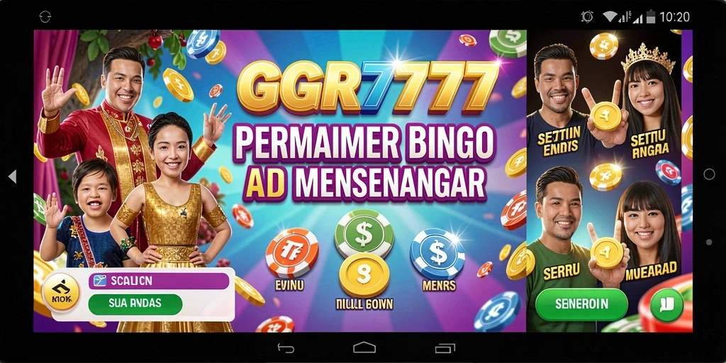 Tampilan utama gameplay Bingo di GGR7777 yang menarik.