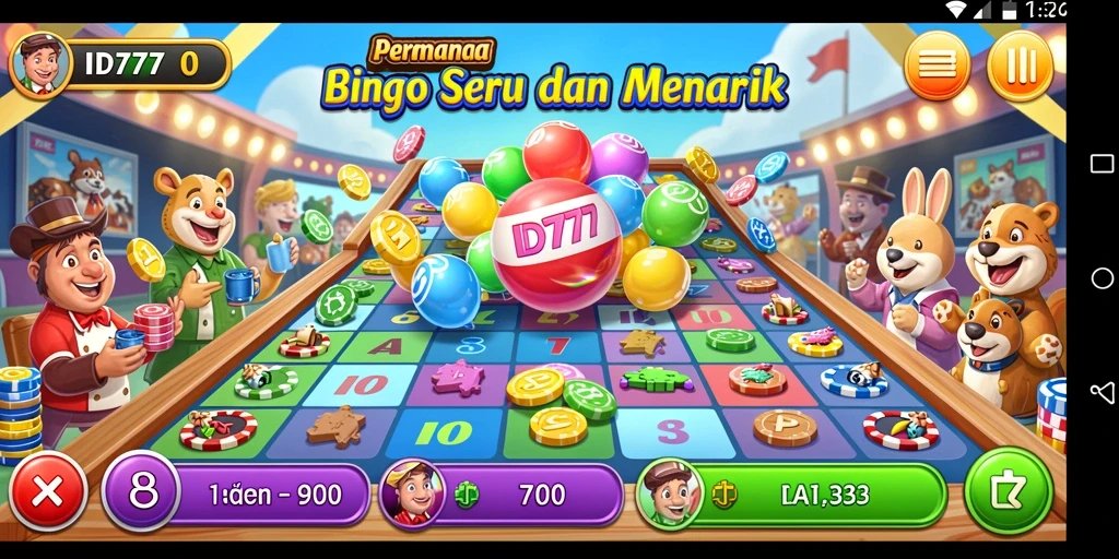 Tampilan gameplay seru permainan Bingo di ID777.