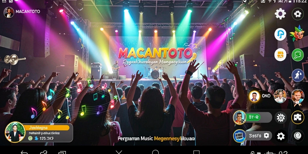 Tampilan gameplay interaktif dari MACANTOTO yang menggugah semangat bermain musik.