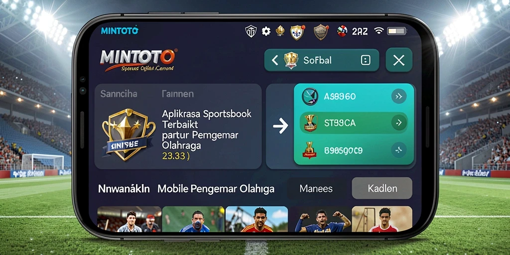 Tampilan antarmuka MINTOTO yang menarik dengan berbagai pilihan taruhan olahraga.