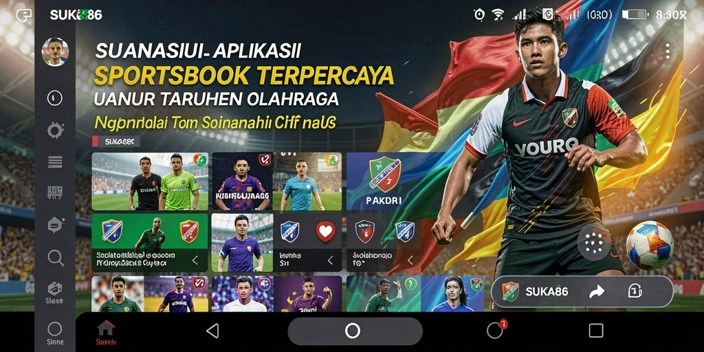 Screenshot utama SUKA86 menampilkan antarmuka taruhan olahraga yang menarik.
