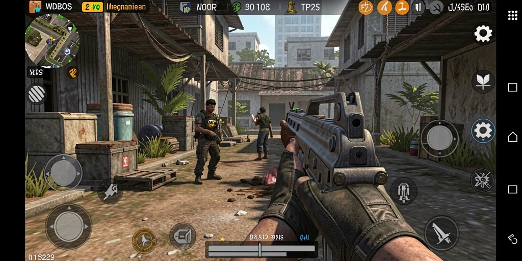 Screenshot utama WDBOS menampilkan aksi gameplay TPS yang mendebarkan.