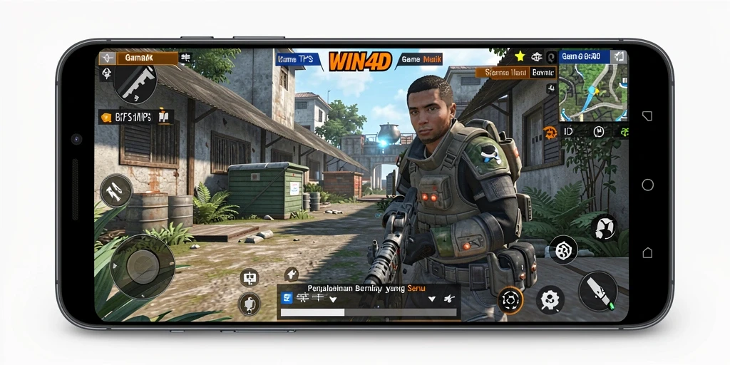 Tampilan gameplay seru dari WIN4D dalam genre TPS.